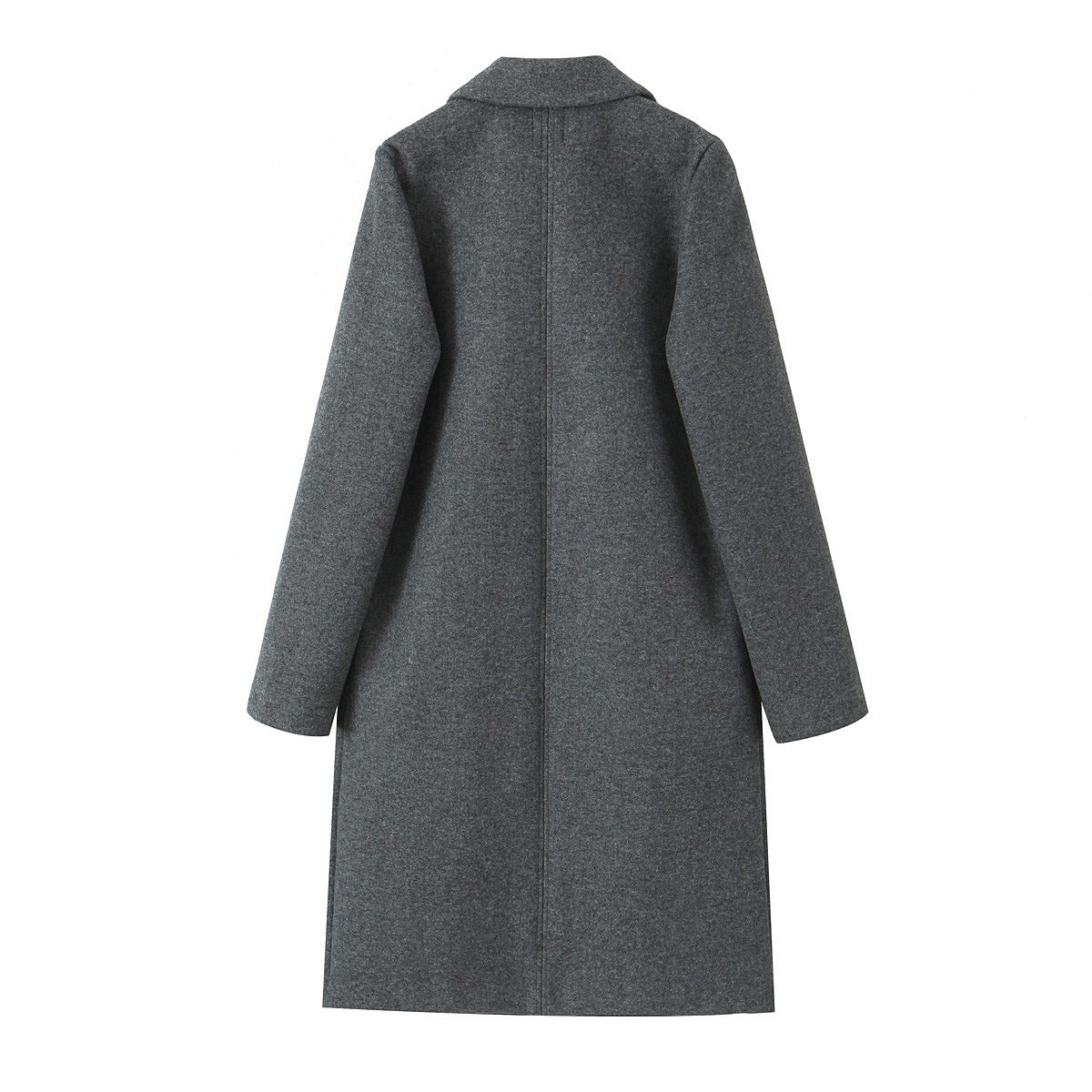 Manteau ample mi-long pour femme - Col en V chic